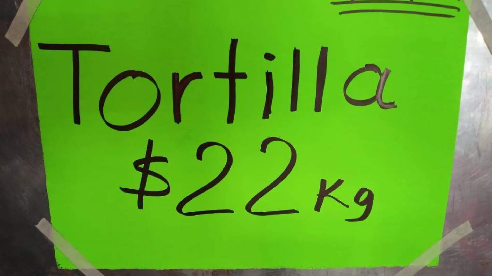 Incremento de kilo de tortillas